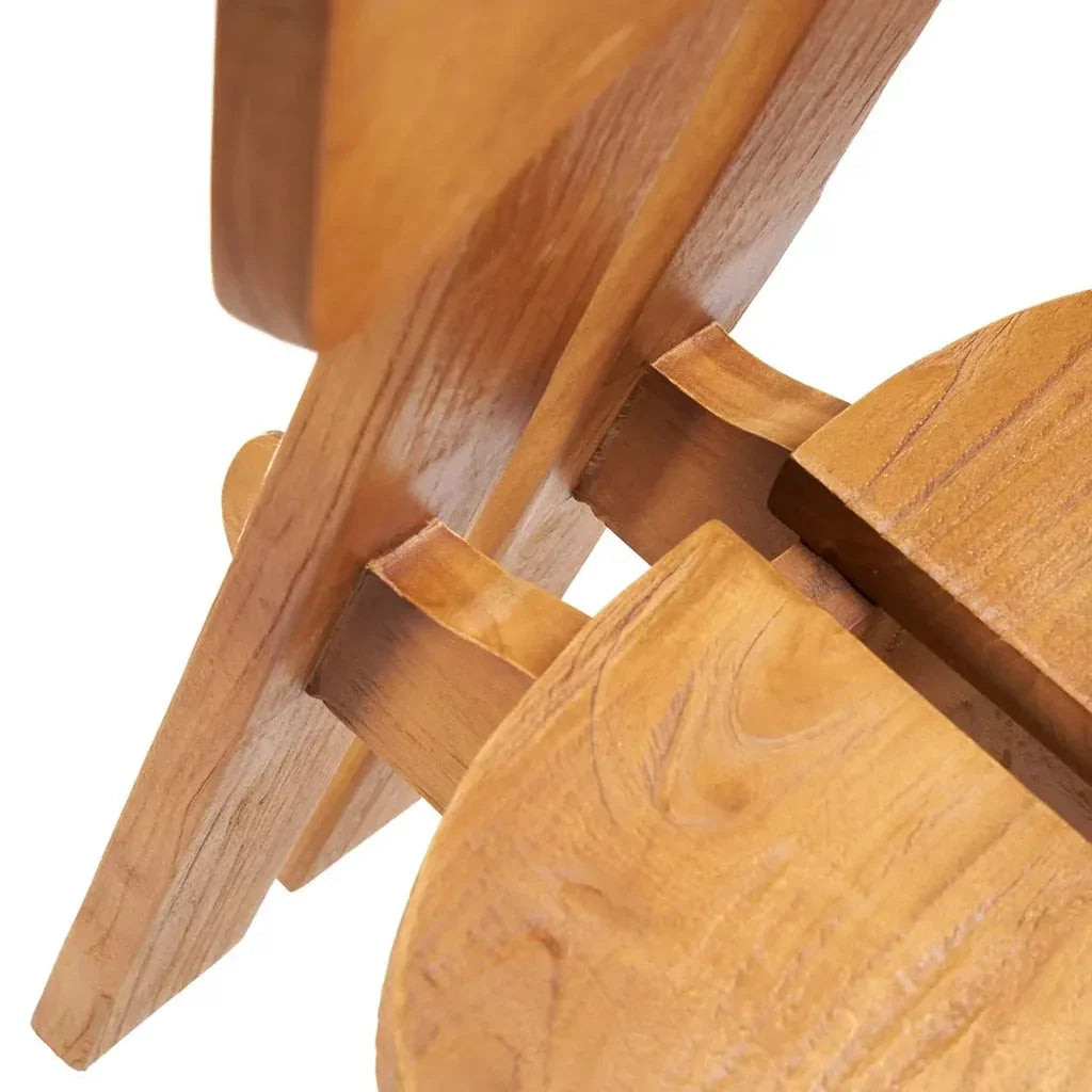 Structure en bois interlocké pour La chaise en bois de teck massif