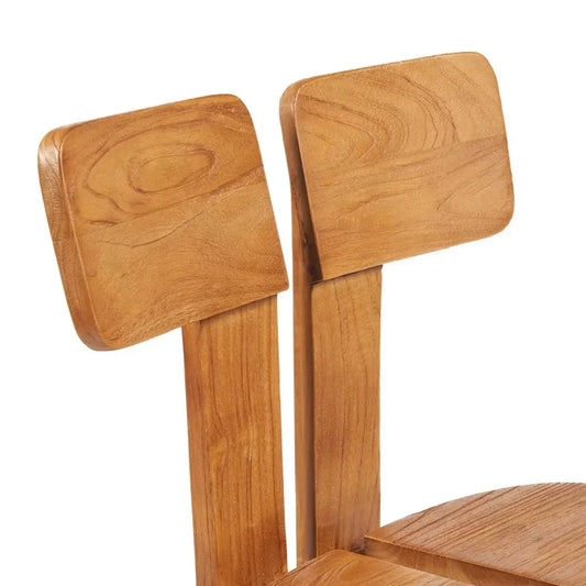 Dossier de chaise en bois pour Chaise en teck massif
