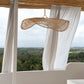 Luminaire en paille tissée Le Chapeau Pendentif Naturel L pour décoration intérieure