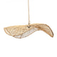Luminaire pendentif en rotin tissé, Le Chapeau Pendentif Naturel L