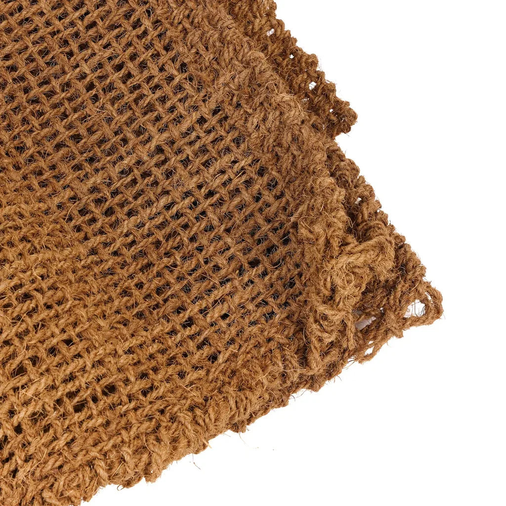 Tapis en jute brune grossière pour La clôture en coco Naturelle
