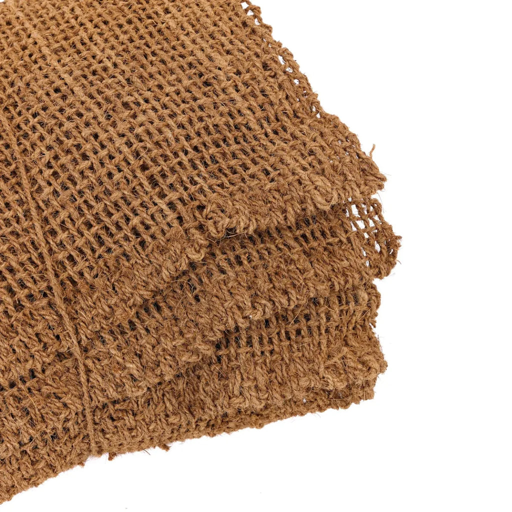 Clôture décorative en fibres de coco tressées brun naturel – 1000x150 cm