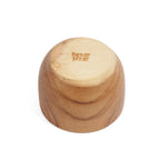 Coupe en bois de teck naturel avec grain visible, 5 cm artisanale