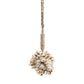 Ballade en coquillages avec pompon en cauris et corde en jute naturel