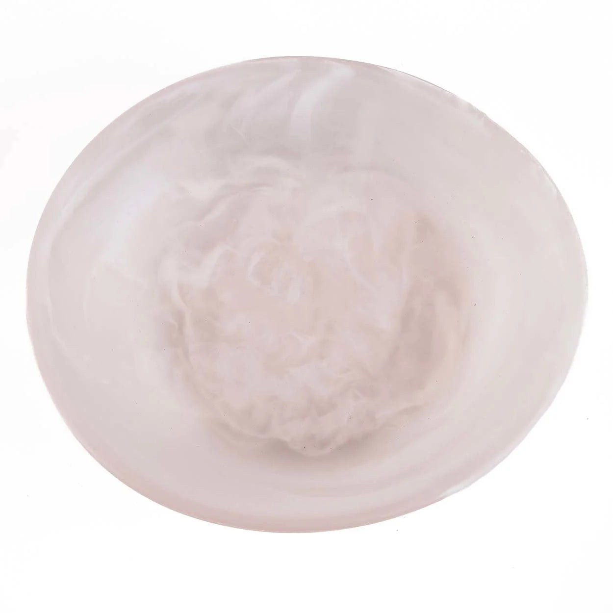Perle de cire en rose clair marbrée forme organique pour décoration Coupe en résine