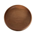 Coupe décorative ronde en teck massif Ø37 cm fini naturel