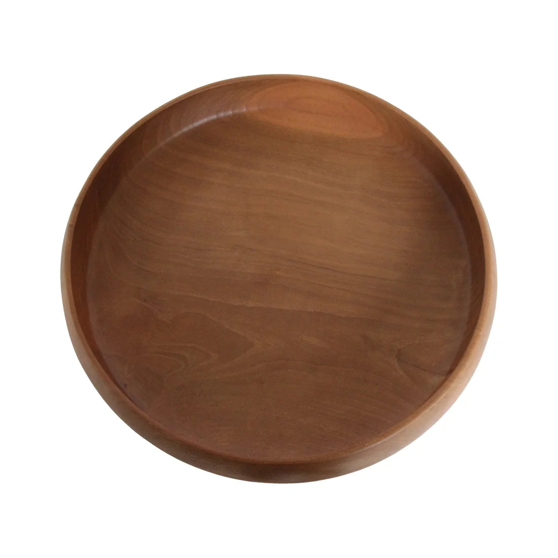 Coupe décorative ronde en teck massif Ø37 cm fini naturel