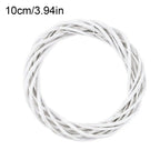 Couronne Murale en Rotin Blanc 10cm