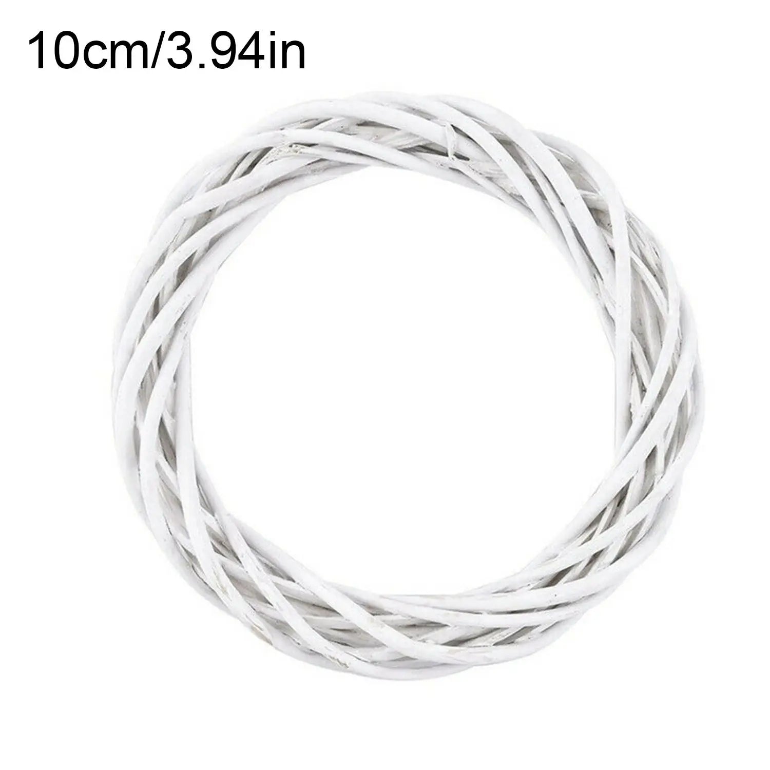 Couronne Murale en Rotin Blanc 10cm