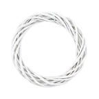 Couronne Murale en Rotin Blanc