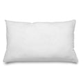 Coussin rectangulaire en coton blanc moelleux 40x60 cm