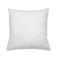Coussin intérieur carré blanc 50x50 cm, oreiller décoratif simple et élégant