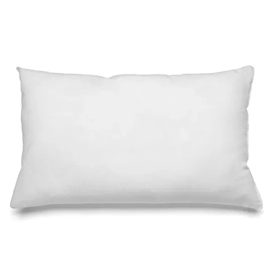 Coussin intérieur rectangulaire blanc de 30x60 pour sofa ou lit