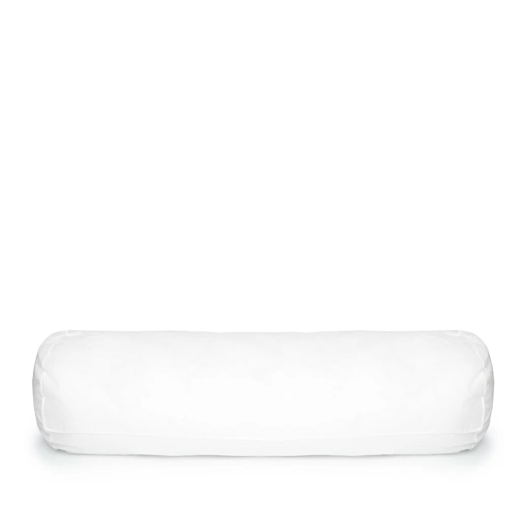Coussin intérieur rectangulaire blanc 35x100 avec oreiller bolster blanc régulier