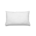 Oreiller rectangulaire blanc avec ombres subtiles, 50x30 cm, Coussin intérieur