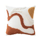 Variante 2 du coussin nordique avec motifs marron en relief