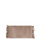 Housse de coussin rectangulaire en velours gris vue de face