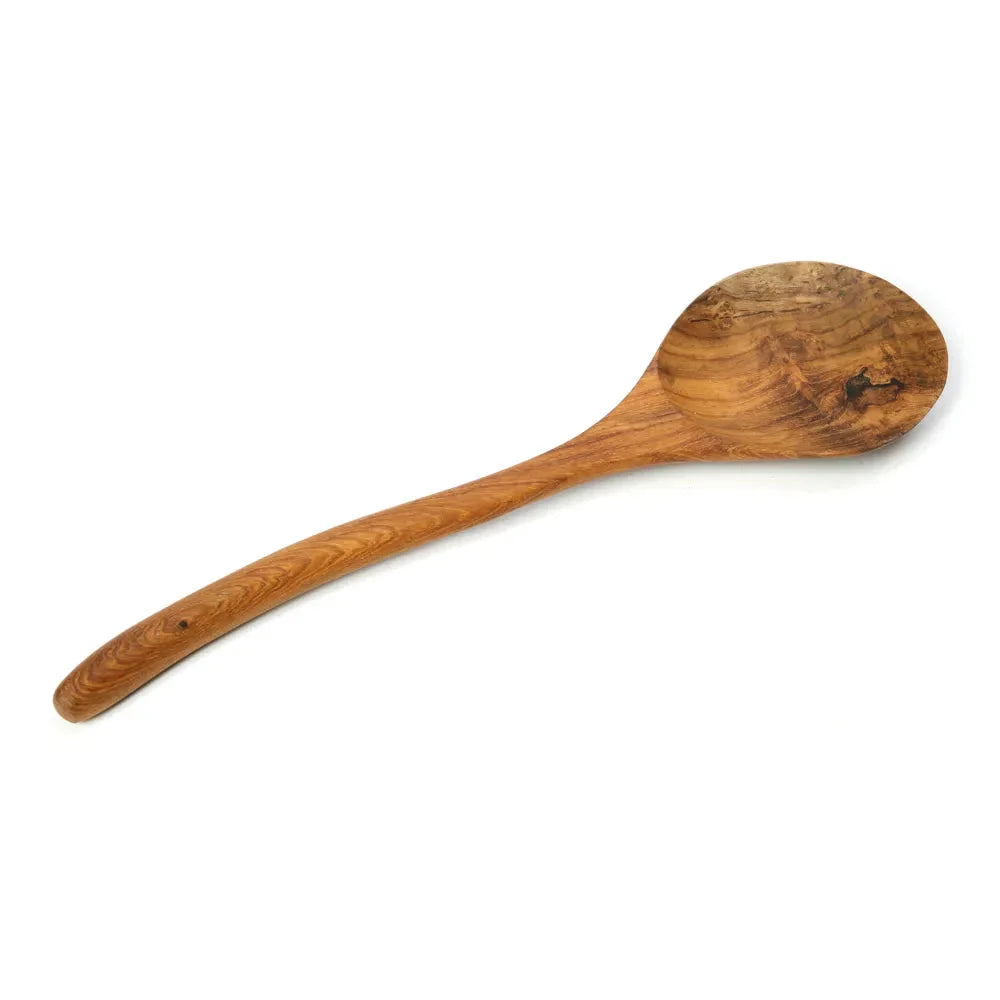 Cuillère en racine de teck pour cuisiner, modèle La cuillère en racine de teck L