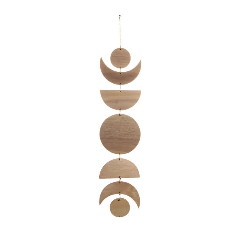 Déco murale lune en bois