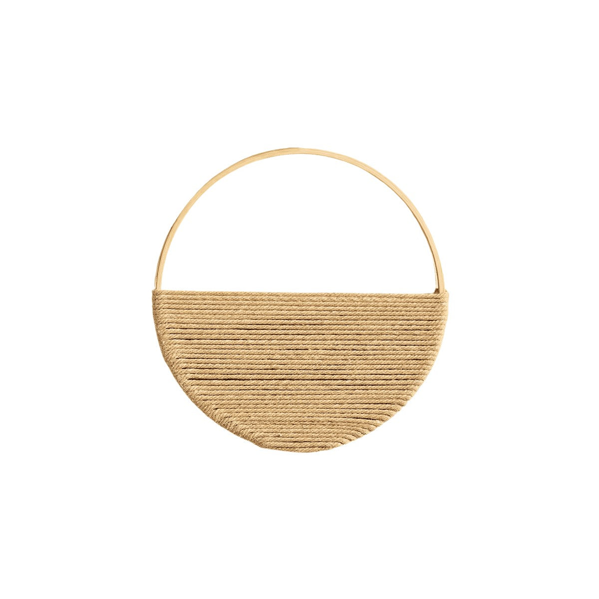 Déco murale ronde en macramé