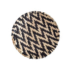 Déco murale en rotin zébré noir