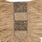 Décoration murale en herbe naturelle tressée 85x78 cm