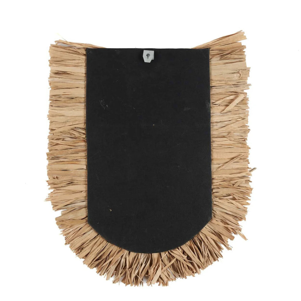 Décoration murale en herbe naturelle tressée 85x78 cm