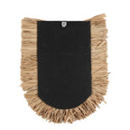 Décoration murale en herbe naturelle tressée 85x78 cm