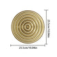 Décoration murale ronde dorée en métal variante 6 taille grand