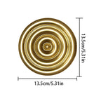 Décoration murale ronde dorée en métal variante 6 taille petit