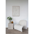 Décoration murale en toile blanche avec relief 60x90 cm