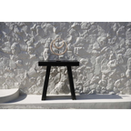 Décoration sur pied en coquillages – Double cercle naturel