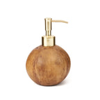 Distributeur de savon crème céramique avec pompe dorée