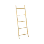 Échelle décorative en teck naturel asymétrique à 5 barreaux, H165 cm