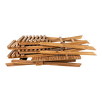 Panneaux empilés de mobilier de jardin en bois de teck naturel pour ensemble bistrot