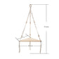 Étagère murale d'angle en bois et corde variante 1 dimension