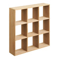 Étagère murale en bois de pin naturel à 9 casiers carrés 46x46 cm