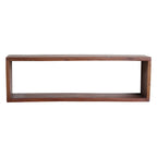 Étagère murale en bois recyclé brun rectangulaire 70x15 cm rustique