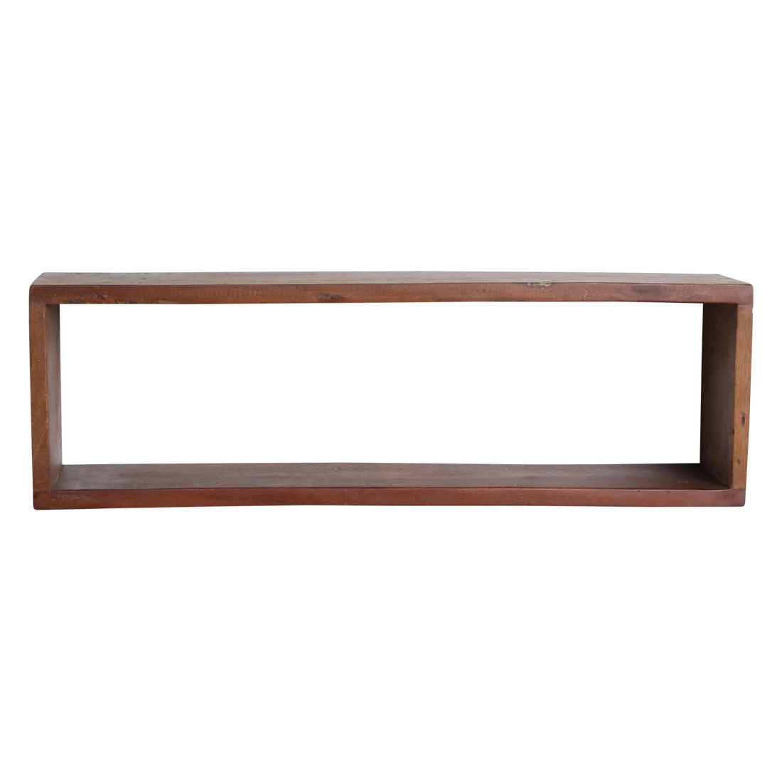 Étagère murale en bois recyclé brun rectangulaire 70x15 cm rustique