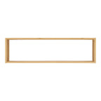 Étagère murale rectangulaire en bambou naturel de 70x15 cm