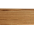 Étagère murale flottante en teck clair massif, 60x16 cm, grain naturel lisse