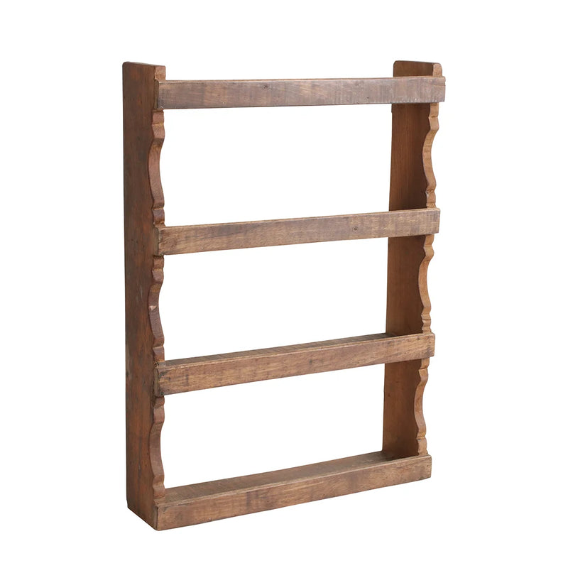 Étagère murale vintage en bois recyclé marron – 48x10 cm