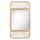 grand miroir en rotin rectangulaire