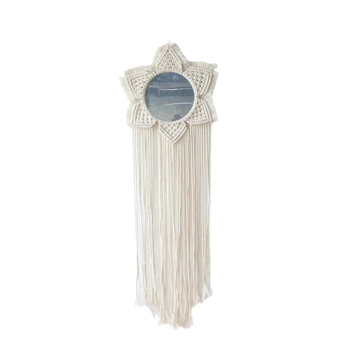 Grand miroir macramé