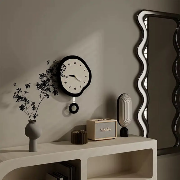 Horloge bohème chic minimaliste en situation