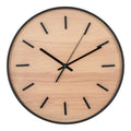 Horloge murale effet bois ronde de 35 cm pour décoration intérieure élégante