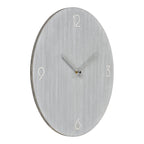 Horloge murale ronde en MDF gris clair, silencieuse, ø40 cm