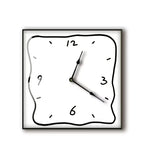 Horloge murale style bande dessinée blanc