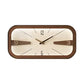 Horloge murale vintage en bois fond blanc