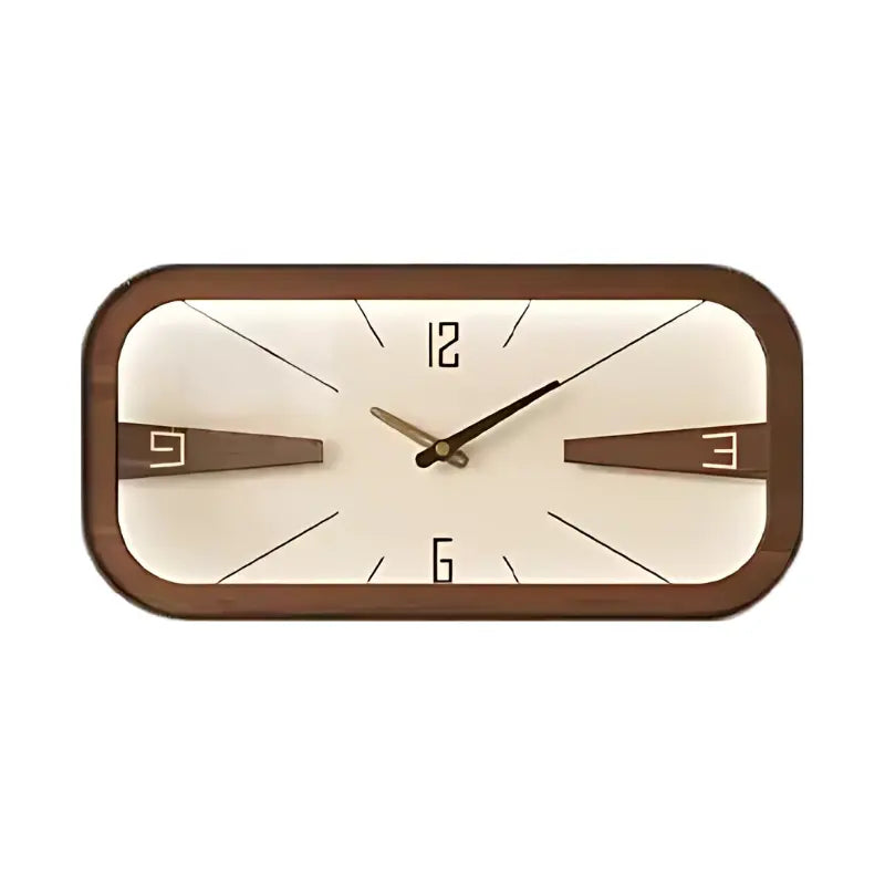 Horloge murale vintage en bois fond blanc